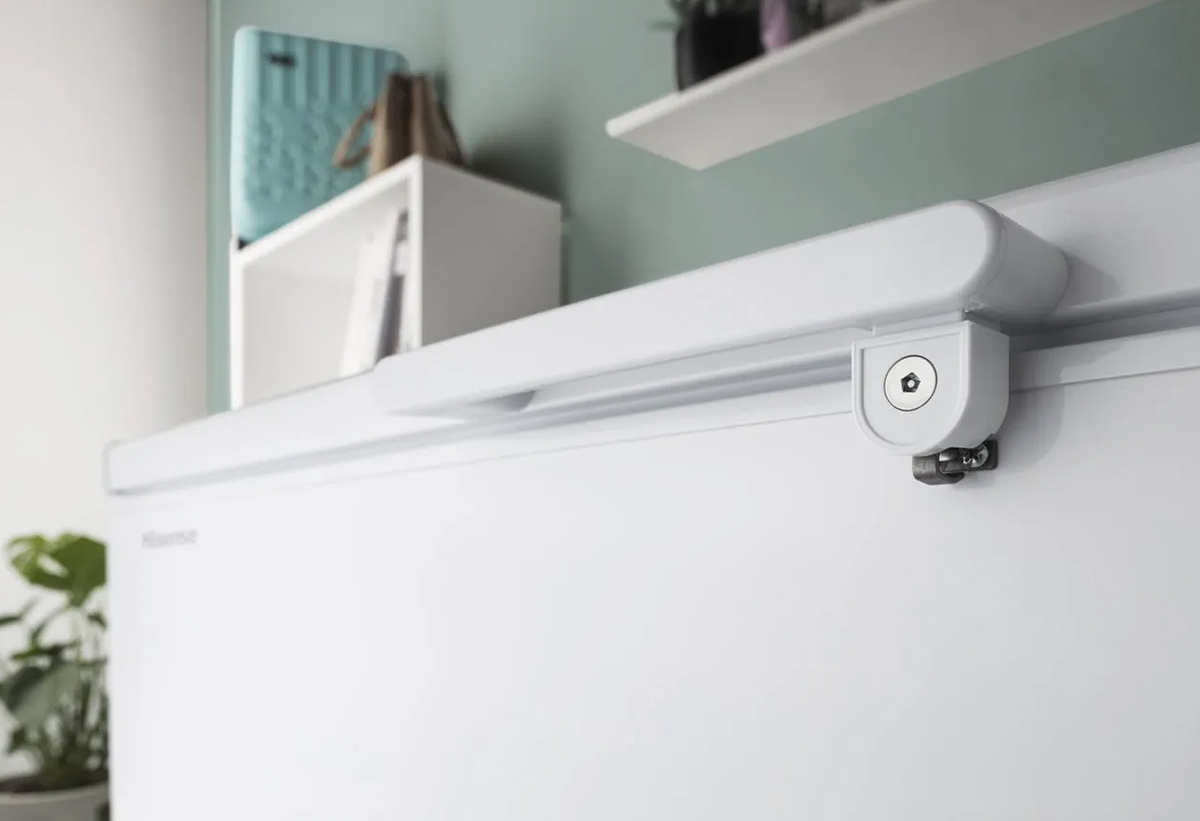 Απεικονίζεται ο καταψύκτης ανοιχτός.